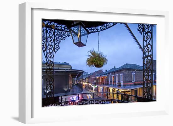 Louisiana, New Orleans, French Quarter, Bourbon Street-John Coletti-Framed Photographic Print