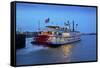 Louisiana, New Orleans, Natchez Steamboat, Mississippi River-John Coletti-Framed Stretched Canvas