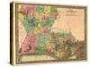 Louisiana - Panoramic Map-Lantern Press-Stretched Canvas