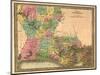 Louisiana - Panoramic Map-Lantern Press-Mounted Art Print