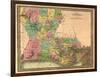 Louisiana - Panoramic Map-Lantern Press-Framed Art Print