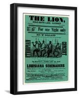 Louisiana Serenaders at the Lion, Hackney-null-Framed Giclee Print