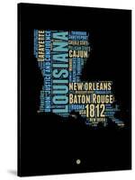 Louisiana Word Cloud 1-NaxArt-Stretched Canvas