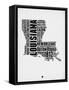 Louisiana Word Cloud 2-NaxArt-Framed Stretched Canvas