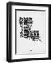 Louisiana Word Cloud 2-NaxArt-Framed Art Print