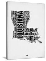 Louisiana Word Cloud 2-NaxArt-Stretched Canvas