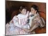 Louisine Havemeyer and Her Daughter Electra, 1895-Mary Stevenson Cassatt-Mounted Giclee Print