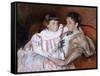 Louisine Havemeyer and Her Daughter Electra, 1895-Mary Stevenson Cassatt-Framed Stretched Canvas