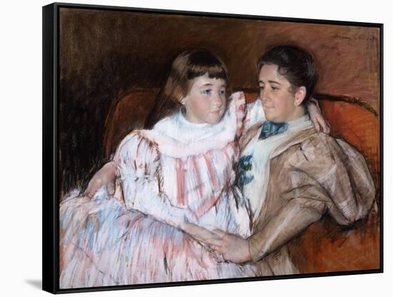 Louisine Havemeyer and Her Daughter Electra, 1895-Mary Stevenson Cassatt-Framed Stretched Canvas