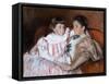 Louisine Havemeyer and Her Daughter Electra, 1895-Mary Stevenson Cassatt-Framed Stretched Canvas