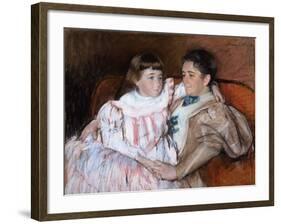 Louisine Havemeyer and Her Daughter Electra, 1895-Mary Stevenson Cassatt-Framed Giclee Print