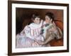 Louisine Havemeyer and Her Daughter Electra, 1895-Mary Stevenson Cassatt-Framed Giclee Print