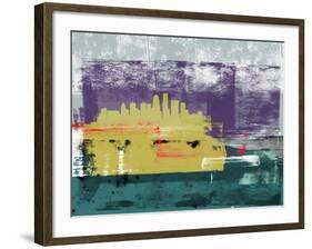 Louisville Abstract Skyline II-Emma Moore-Framed Art Print