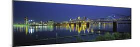 Louisville and Ohio River, Kentucky, USA-Walter Bibikow-Mounted Photographic Print