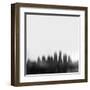 Louisville City Skyline - Black-NaxArt-Framed Art Print