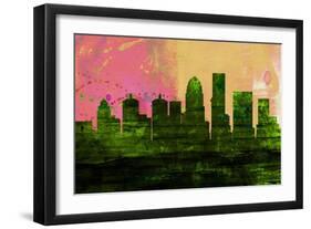 Louisville City Skyline-NaxArt-Framed Art Print