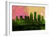 Louisville City Skyline-NaxArt-Framed Art Print