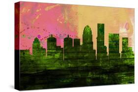 Louisville City Skyline-NaxArt-Stretched Canvas