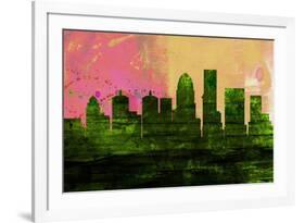 Louisville City Skyline-NaxArt-Framed Art Print