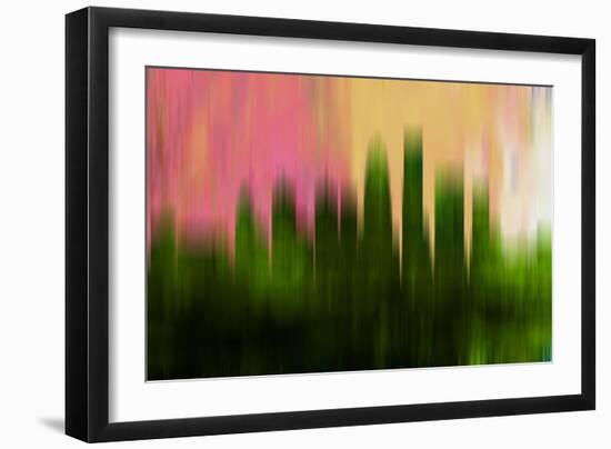 Louisville Downtown Skyline-NaxArt-Framed Premium Giclee Print