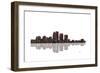 Louisville Kentucky BW 1-Marlene Watson-Framed Giclee Print