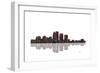 Louisville Kentucky BW 1-Marlene Watson-Framed Giclee Print