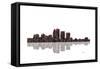 Louisville Kentucky BW 1-Marlene Watson-Framed Stretched Canvas