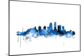 Louisville Kentucky City Skyline-Michael Tompsett-Mounted Premium Giclee Print