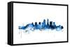 Louisville Kentucky City Skyline-Michael Tompsett-Framed Stretched Canvas