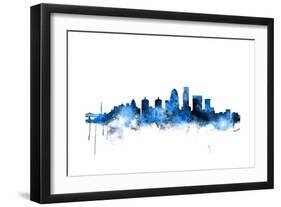 Louisville Kentucky City Skyline-Michael Tompsett-Framed Art Print