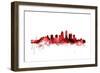 Louisville Kentucky City Skyline-Michael Tompsett-Framed Art Print