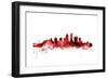 Louisville Kentucky City Skyline-Michael Tompsett-Framed Art Print