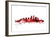 Louisville Kentucky City Skyline-Michael Tompsett-Framed Art Print