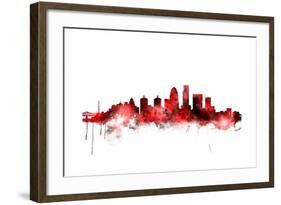 Louisville Kentucky City Skyline-Michael Tompsett-Framed Art Print