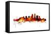 Louisville Kentucky City Skyline-Michael Tompsett-Framed Stretched Canvas