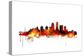 Louisville Kentucky City Skyline-Michael Tompsett-Stretched Canvas