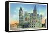Louisville, Kentucky - Exterior View of Union Station-Lantern Press-Framed Stretched Canvas