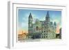 Louisville, Kentucky - Exterior View of Union Station-Lantern Press-Framed Art Print