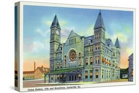 Louisville, Kentucky - Exterior View of Union Station-Lantern Press-Stretched Canvas