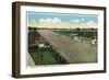 Louisville, Kentucky - Famous Churchill Downs on Derby Day Scene-Lantern Press-Framed Art Print