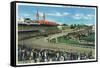 Louisville, Kentucky - General View of Crowds at the Kentucky Derby, c.1939-Lantern Press-Framed Stretched Canvas