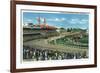 Louisville, Kentucky - General View of Crowds at the Kentucky Derby, c.1939-Lantern Press-Framed Premium Giclee Print