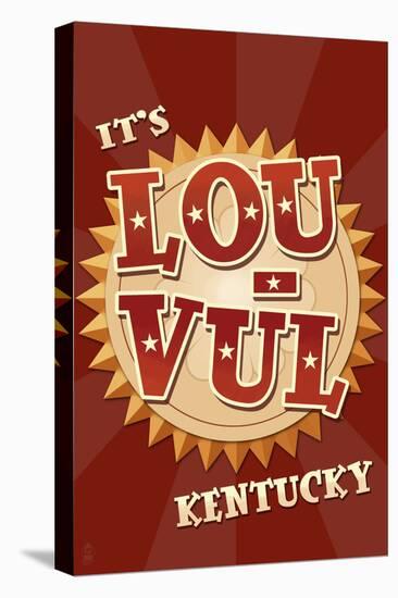 Louisville, Kentucky - Lou Vul-Lantern Press-Stretched Canvas