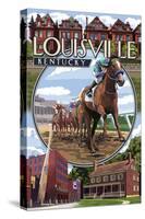 Louisville, Kentucky - Montage Scenes-Lantern Press-Stretched Canvas