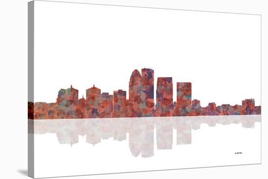 Louisville Kentucky Skyline 1-Marlene Watson-Stretched Canvas