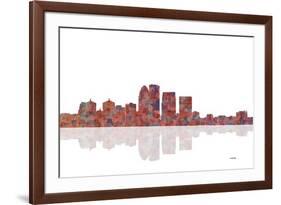 Louisville Kentucky Skyline 1-Marlene Watson-Framed Giclee Print