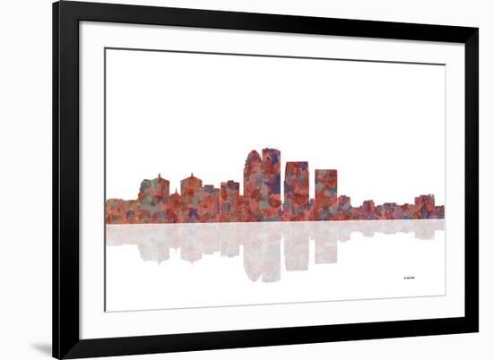 Louisville Kentucky Skyline 1-Marlene Watson-Framed Giclee Print