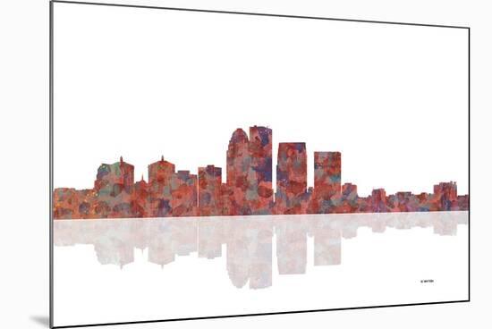 Louisville Kentucky Skyline 1-Marlene Watson-Mounted Giclee Print