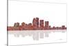 Louisville Kentucky Skyline 1-Marlene Watson-Stretched Canvas