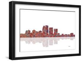 Louisville Kentucky Skyline 1-Marlene Watson-Framed Giclee Print